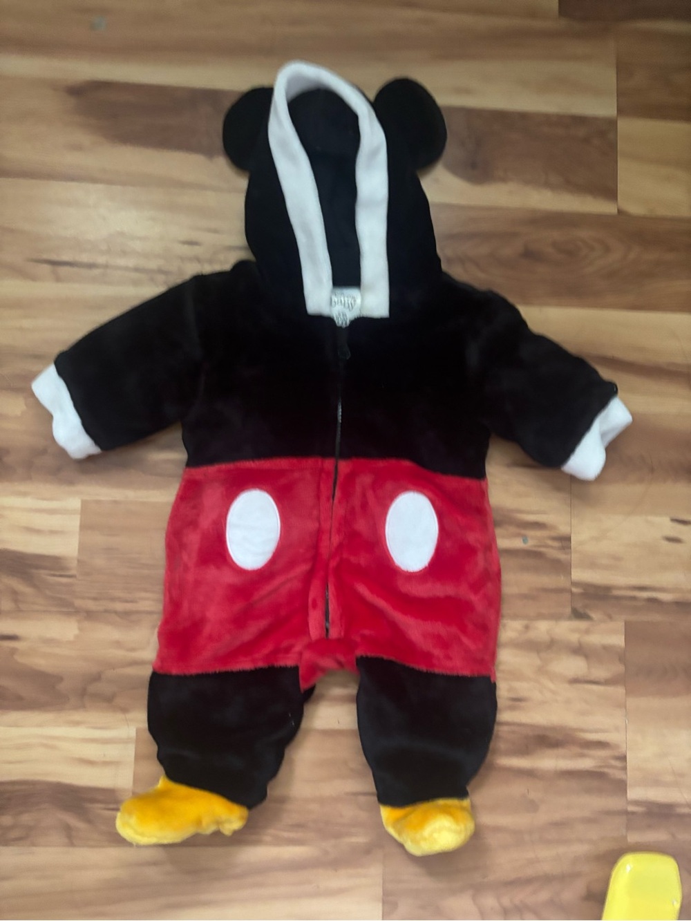 Disney Plush Black, Red, White & Yellow Mouse Costume - Picture 2 of 8